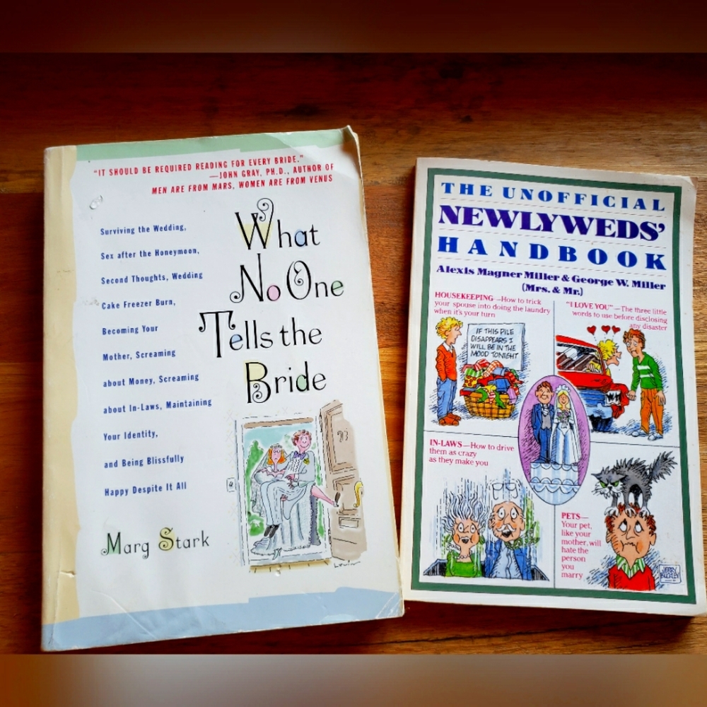 VINTAGE WEDDING BOOK BUNDLE - 2 PAPERBACK BOOKS TOTAL